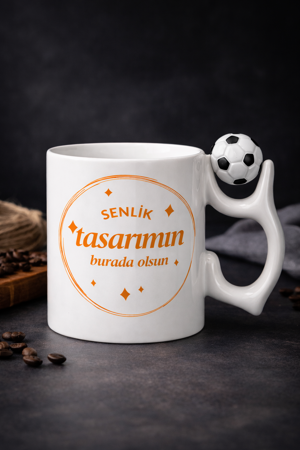 Futbol Topu Kulplu Kupa